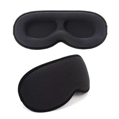 Hot Selling Full Wrapped Striped 3D Eye Mask 0 Pressure Sense Shading Good Sleep Eye Mask Opaque Wholesale