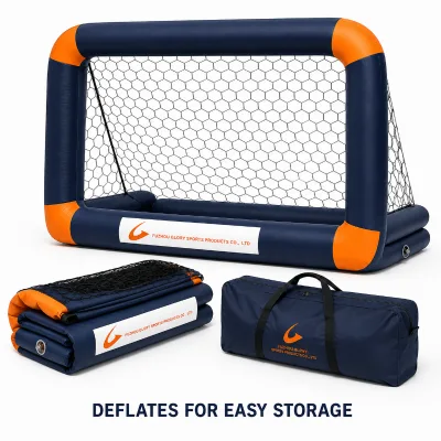Portable Inflatable Soccer Goal Lightweight Football Training Net for Kids Beach Garden and Outdoor Games