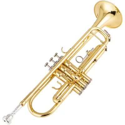 Quality Brass Body Trumpet Instrument Gold Lacquer Trumpet Instrument Bb Tone Trumpet