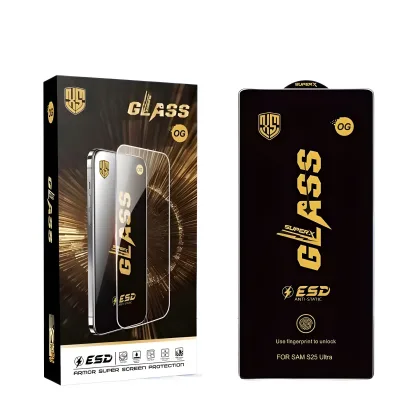 For Samsung S24 S25 Ultra S23 Plus S22 S21 S20 S10 20 Protector Glass Full Film ANTI-STATIC OG Tempered HD Screen FE Lite Note