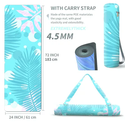 Beginner-Friendly Rubber Suede Yoga Mat Custom Personalized Pattern,Non-Slip Soft Surface,Eco-Friendly Rubber,Affordable Quality