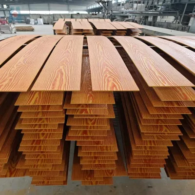 Regular Non-Asbestos Calcium Silicate Scratch-resistant Fireproof Waterproof Lightweight High-Density Wood Grain Cladding