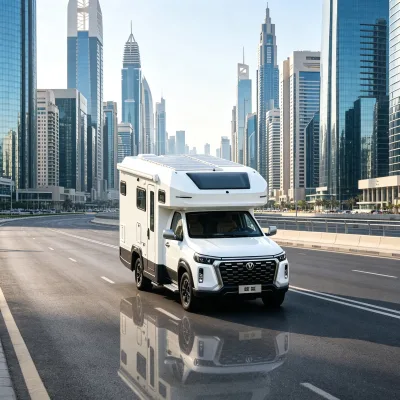 Fast Delivery Solar Panel Backup Camera Air Conditioner Four Way Safety Monitoring Rental Motorhome RV Camper for Russia
