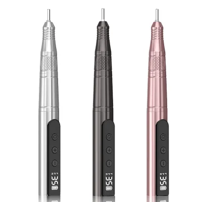 New Product Wholesale 35000RPM Portable Nail Efile for Acrylic Gel Dip Powder Nails Rechargeable Cordless Electric Nail Drill