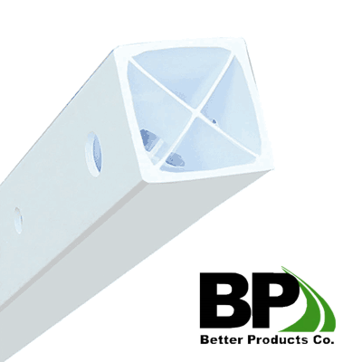 Lightweight & Durable Plastic Square Tube Post for Outdoor Traffic Control