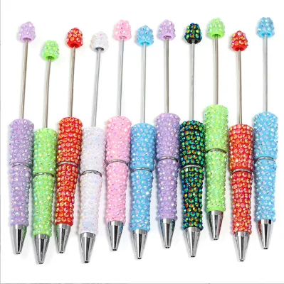 Rhinestone New Full Crystal Beaded Pen Fashion High Color Value Gradient DIY Creative Handmade