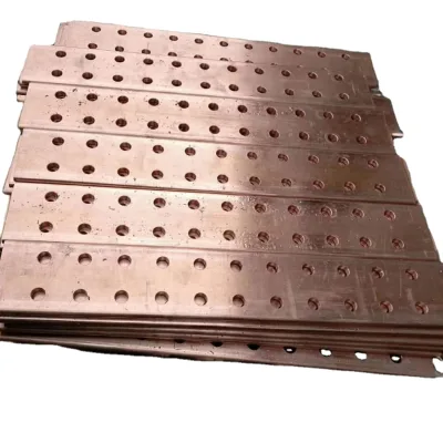 Custom T2 Pure Copper Conductive Grounding Drilling Processing Laminated Copper Foil Bar Factory Price Welding Cutting Services