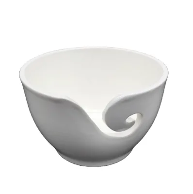 Custom Ceramic Yarn Bowl for Needlework Knitting Yarn Holder