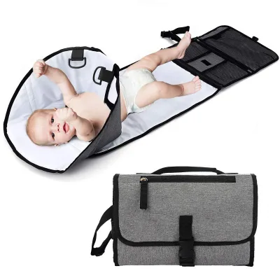 Portable 300D Polyester Changing Pad with Convenient Waterproof Cover for Baby Care