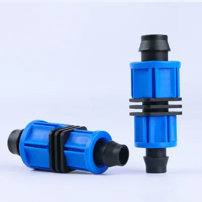 DaringFish 16mm 20mm Double Lock Nut PP Water Pipe Joint for Drip Irrigation Capillary Fittings Home & Agricultural Use