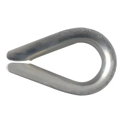 SS304 SS316 Din6899 Type B Metric Forged 8-60mm Silver and Shiny Wire Rope Thimbles