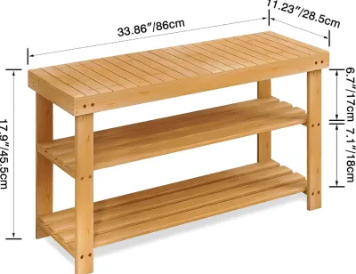 Modern Customizable Bamboo Wood Stand Bench Eco-Friendly Freestanding Design for Indoor/Outdoor Use High Quality Sale Display