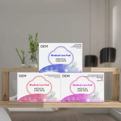 OEM Super Absorbent Cotton Panty Liner Medical Nursing Pads for Day & Night Use Dry & Breathable Menstrual Sanitary Pads