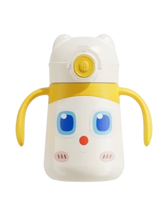 Baby Bottle Stainless Steel Warm Double Wall Cold Bottle Flip -Top
