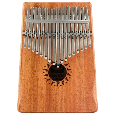 Kalimba 17 Key Thumb Piano Solid Wood Finger Piano with Carry Bag Tuning Hammer