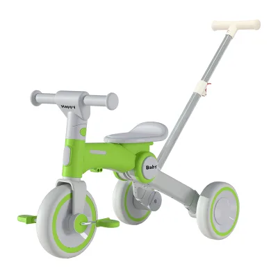 Children's Multi-purpose Tricycle Slippery Baby Riding Multi-functional Outdoor 1-6 Years Old Baby Bicycle With Push Handlebar