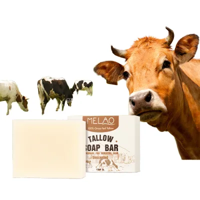 Grass Fed Tallow Soap Natural Handmade Bar Soap Cold Process Traditional Recipe Skin Clarifying Purifying Tallow Soap