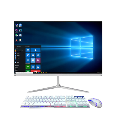 2021 Fashion 23.8 Inch Computer Desktop Casing Design Desktop Computer Motherboard Full Set