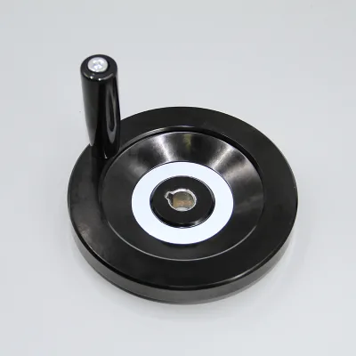 Black Bakelite Back Corrugated Handwheel OD 100 125 160 NC Machine Solid Handwheel