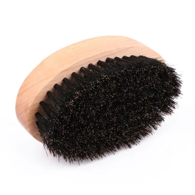 Fast Ship 2024 New 100% Boar Bristle Beard Brush Natural Beech Wood Beard Comb