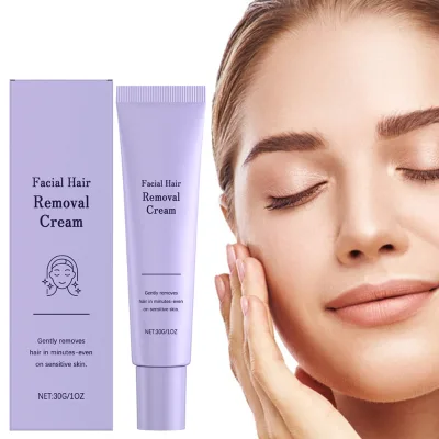 Wholesale Gentle Cleaning Moisturizing Softening Hair Delicately Smooth Facial Skin Hair Removal Cream for Women Face