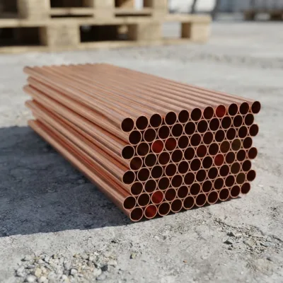 High Purity Red Copper Pipe (C11000/C10200/C12000/C12200) Tube for Concrete Construction Floor Applications-Anti-Corrosion