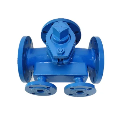 YC BX44W-16C Cast Steel Flange Insulated Three-Way Plug Valve Manual High Temperature 325 PN16 Female Thread for Bitumen