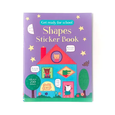 Children Book Baby All Mathematical Shapes English Picture Book Children's Educational Fun Activity Cardboard Kid Sticker Book