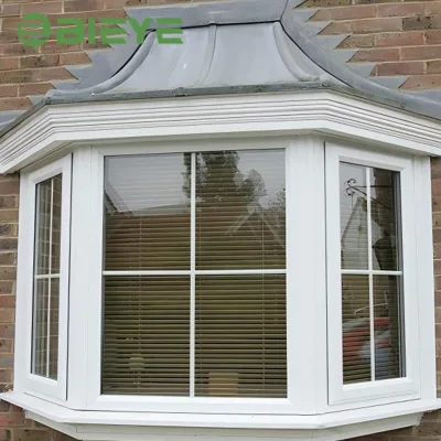 Factory Direct Sale Most Beautiful Customizable Etched Glass Windows Aluminum Clad Wood Bevelled Glass Window and Door