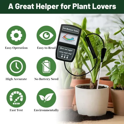 Handheld Portable Extendable Probe Type Soil Moisture Meter pH Meter Soil Detection Instrument Plant Planting During Theactivity