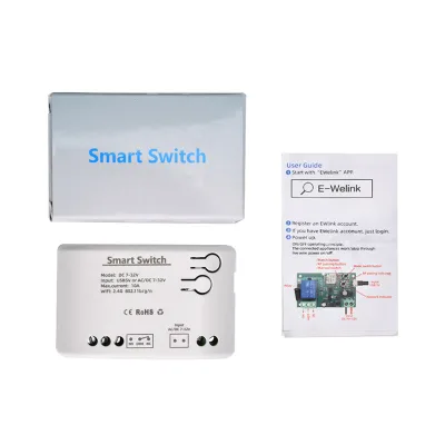 Smart WiFi Relay Module DC 5V 12V 24V 7-32V Switch Relay Timer Wireless Remote Control Jog/Lock for Google Home Relay Module