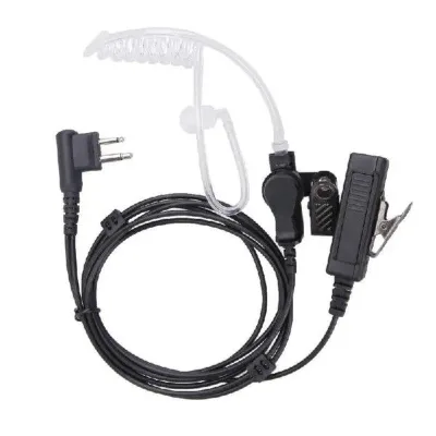 Black Plastic PTT Earpiece for DEP450 Walkie Talkie Wired Music Earphones & Headphones 12 Months Warranty for Group Security