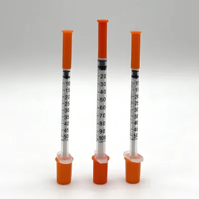 Wholesale Price Dianya DYIS-001 1ml Medical Insulin Syringe Needle Disposable Ozone Disinfecting Class I