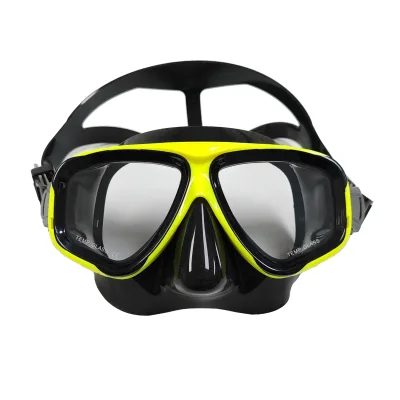 GD Junior Leisure Customized Color Diving Masks Wide View Anti-Fog Tempered Glass PVC Junior Leisure Wide View Anti Fog PVC