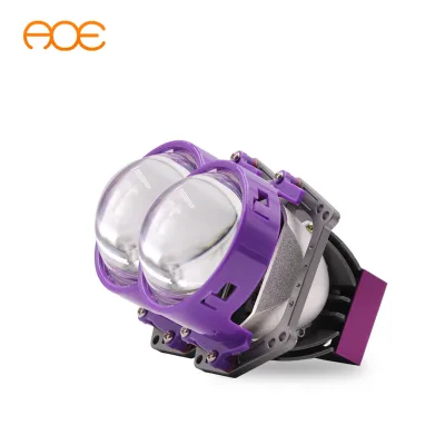 60W Dual Light High Beam 3-Inch Short LED Projector Lens 12V 6000K Color Temperature 12000LM Retrofit Upgrade Front Lamp Use New