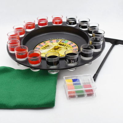 3 in 1  Machine Shot Glass Roulette Wheel Drinking Game Roulette Drinking Game  Roulette Game Machine