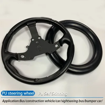 PU Self-Adhesive Leather Injection Molded Steering Wheel for Bumper Car Go Kart Game Console Turntable Fire Resistant Anti-Aging