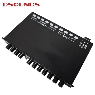 7 Band Equalizer MT-X708 Full Graphic Equalizer 6 Ch Out Passive Crossover 7 Band Parametric Equalizer for Car Amplifier Audio
