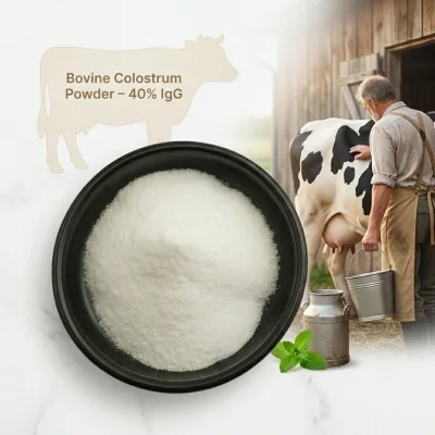Pure Bovine Colostrum Powder Igg 40% Bulk Natural Supplement Grass Fed Bovine Colostrum Milk Powder
