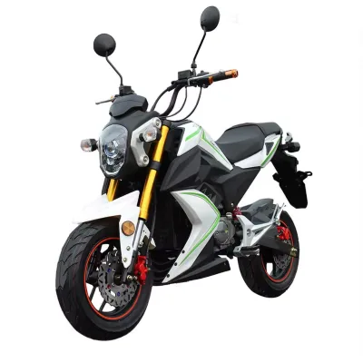 OEM Factory 1000W/1200W/500W 60V 30AH Lithium Battery Streetbikes Mid Drive Electric Motorcycle Monkey Motos 4 Gear 60km/h