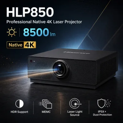 Hisense HLP850 Flagship 4K AI Laser Engineering Projector 8500 High Lumens MEMC HDR Supported Interactive Integration Outdoor