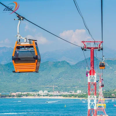 Circulating Fixed Grip Four Persons Cabin Ropeway Cableway Cable Car