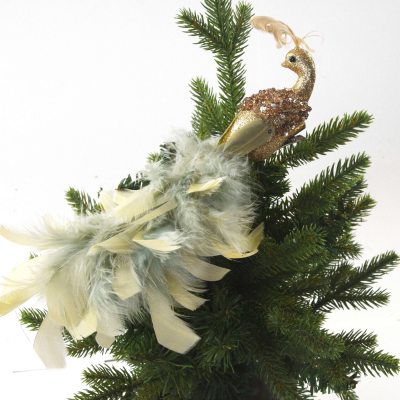Cheap Wholesale Red Feather Peacock Artificial Peacock for Wedding Holiday Decoration