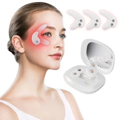Custom Flexible Hydrogel Eye Mask 3-Layer Microcurrent & Vibration Massage with Red Light Therapy Reusable Electric Eye Patch