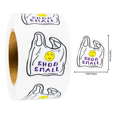Customizable Eco-Friendly Store Decoration Stickers Cute and Adhesive for Business & Shopping MOQ 500pcs
