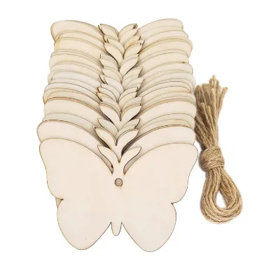 Wooden butterfly cutouts craft shapes, natural unfinished wood ready to decorate, make your own DIY, wood butterfly for crafts
