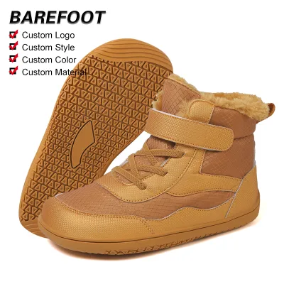 High Quality New Children's Large Size Wide Head Cotton Shoes Custom Brand Comfortable Warm Outdoor Snow Boots