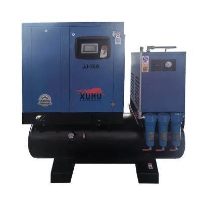 Hot Sale 7.5KW AC Powered 380V Lubricated Air Screw Compressor New Air Cooled Laser for Laser Cutting Featuring Engine Motor