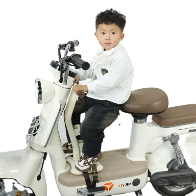 New Electric Bike Child Seat Front Folding Motorcycle Baby Safety Seat Chair with Shock Absorption