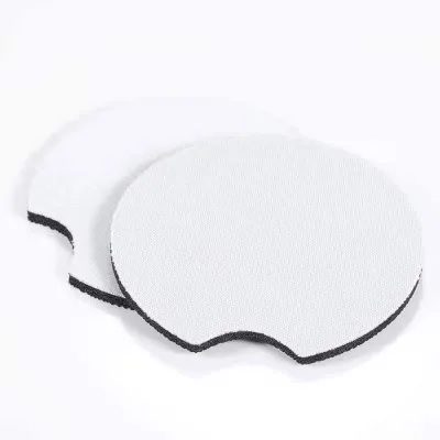 Anti-slip Neoprene Car Holder Coaster for Promotion Gifts Pattern logo Blank Sublimation Printing Car Cup Holder Coaster
